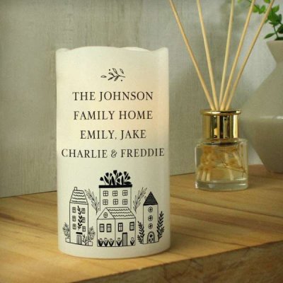 (image for) Personalised HOME LED Candle