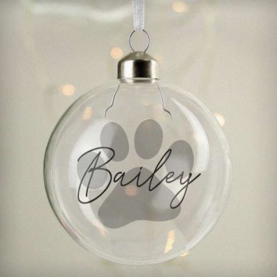 (image for) Personalised Pet Glass Bauble