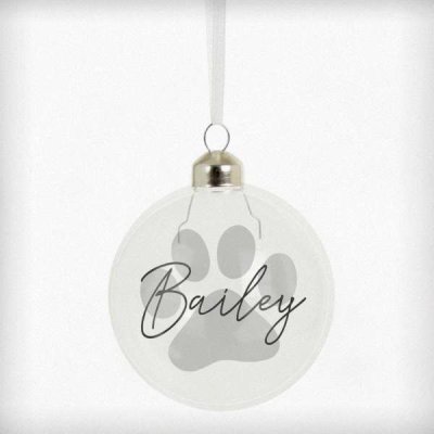 (image for) Personalised Pet Glass Bauble