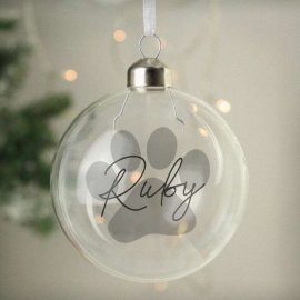 (image for) Personalised Pet Glass Bauble