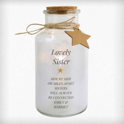 (image for) Personalised Free Text LED Glass Jar