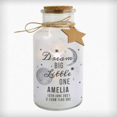 (image for) Personalised Dream Big LED Glass Jar