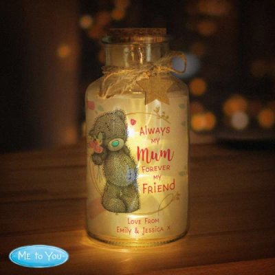 (image for) Personalised Me To You Forever My Friend LED Glass Jar