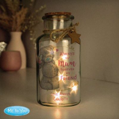 (image for) Personalised Me To You Forever My Friend LED Glass Jar