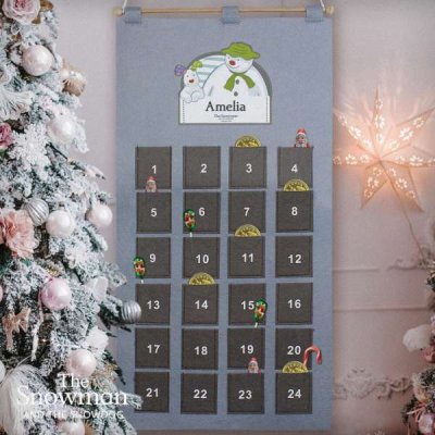 (image for) Personalised The Snowman Advent Calendar In Silver Grey