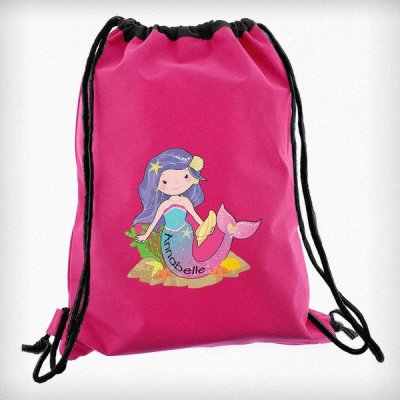 (image for) Personalised Mermaid Pink Swim Bag