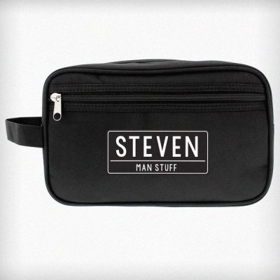 (image for) Personalised Free Text Black Vanity Bag