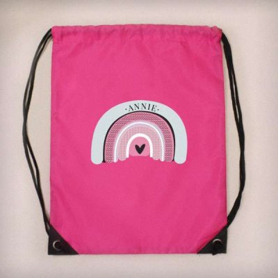 (image for) Personalised Rainbow Pink Kit Bag