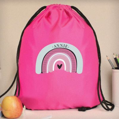 (image for) Personalised Rainbow Pink Kit Bag