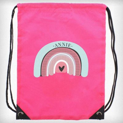 (image for) Personalised Rainbow Pink Kit Bag