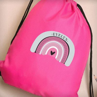 (image for) Personalised Rainbow Pink Kit Bag