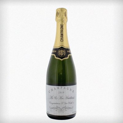 (image for) Personalised Elegant Swirl Champagne Bottle