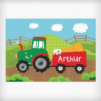 (image for) Personalised Tractor Placemat