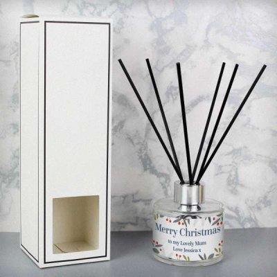 (image for) Personalised Festive Christmas Reed Diffuser