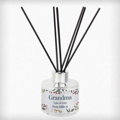 (image for) Personalised Festive Christmas Reed Diffuser