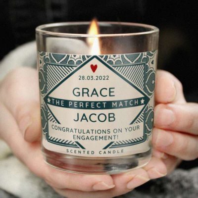 (image for) Personalised The Perfect Match Jar Candle