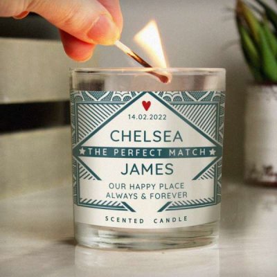 (image for) Personalised The Perfect Match Jar Candle