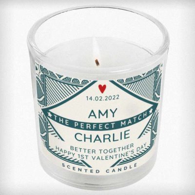 (image for) Personalised The Perfect Match Jar Candle