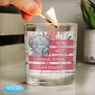 (image for) Personalised Me To You Floral Jar Candle