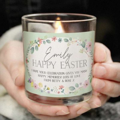 (image for) Personalised Springtime Jar Candle