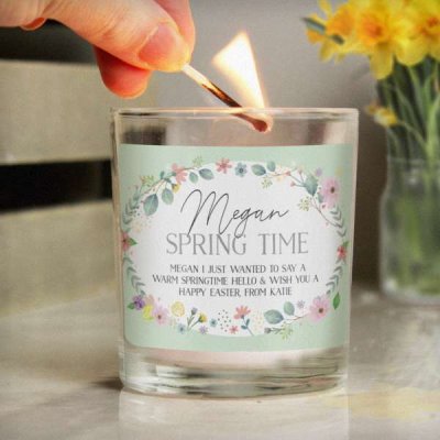 (image for) Personalised Springtime Jar Candle