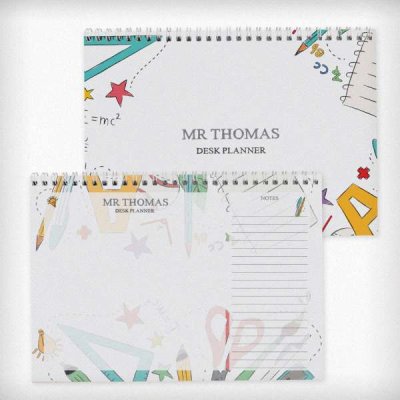 (image for) Personalised Teacher A4 Desk Planner