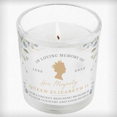 (image for) Personalised Queens Commemorative Small Candle Jar