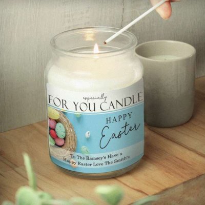 (image for) Personalised Especially For You Happy Easter Large Scented Jar Candle