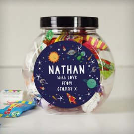 Personalised Space Sweet Jar (image for) Personalised Space Sweet Jar