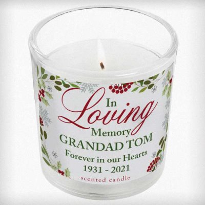 (image for) Personalised In Loving Memory Scented Jar Candle