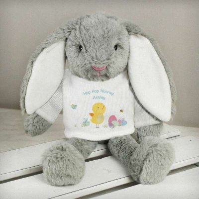 (image for) Personalised Easter Meadow Bunny in a T-Shirt