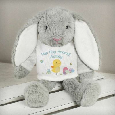 (image for) Personalised Easter Meadow Bunny in a T-Shirt