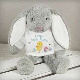 (image for) Personalised Easter Meadow Bunny in a T-Shirt