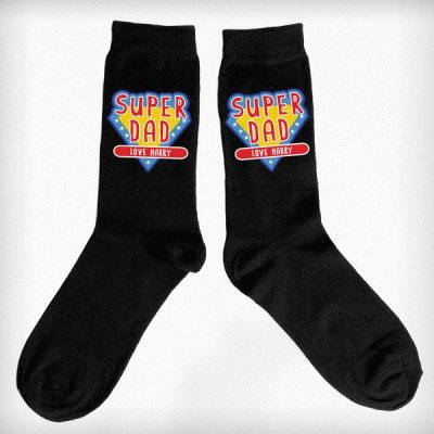 (image for) Personalised Super Dad Mens Socks