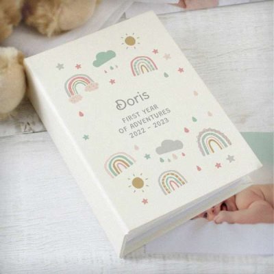 (image for) Personalised Rainbow 6x4 Photo Album with Sleeves