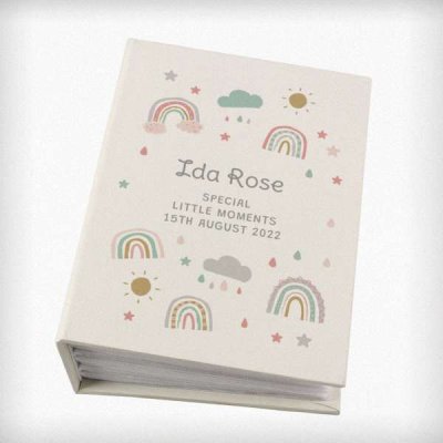 (image for) Personalised Rainbow 6x4 Photo Album with Sleeves