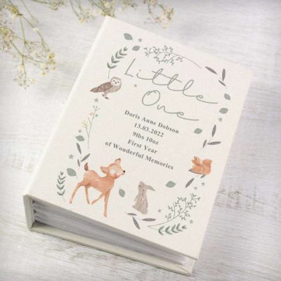 (image for) Personalised Woodland Animals 6x4 Photo Album with Sleeves