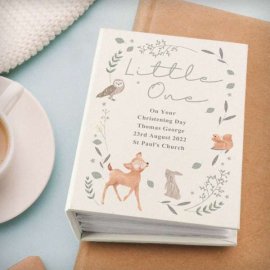 (image for) Personalised Woodland Animals 6x4 Photo Album with Sleeves