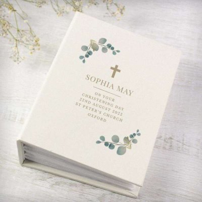 (image for) Personalised Botanical Cross 6x4 Photo Album with Sleeves