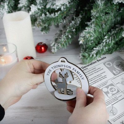 (image for) Personalised Make Your Own Reindeer 3D Decoration Kit