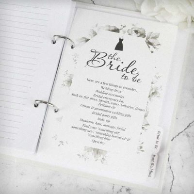 (image for) Personalised Floral Watercolour Wedding Planner