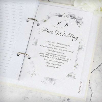 (image for) Personalised Floral Watercolour Wedding Planner