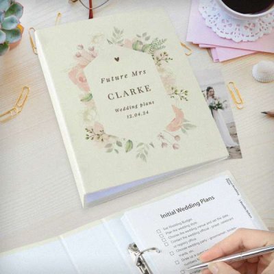 (image for) Personalised Floral Watercolour Wedding Planner