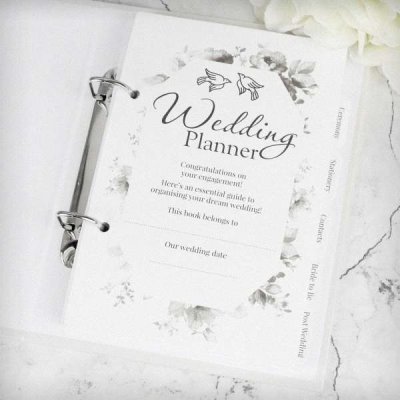 (image for) Personalised Floral Watercolour Wedding Planner