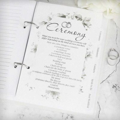 (image for) Personalised Floral Watercolour Wedding Planner