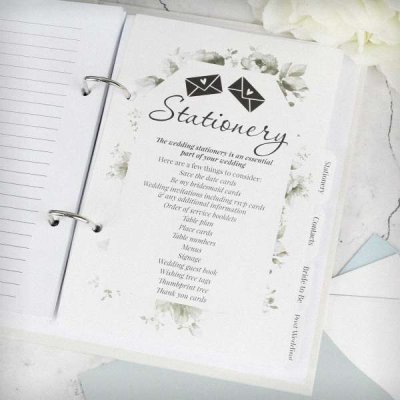 (image for) Personalised Floral Watercolour Wedding Planner