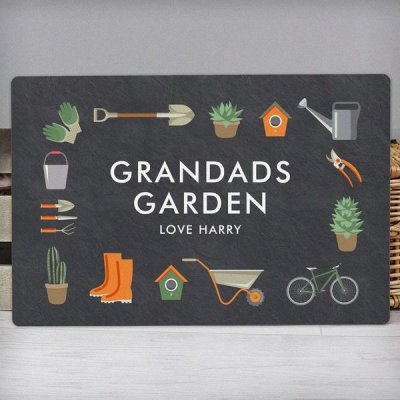 (image for) Personalised Gardening Metal Sign