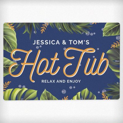 (image for) Personalised Hot Tub Metal Sign