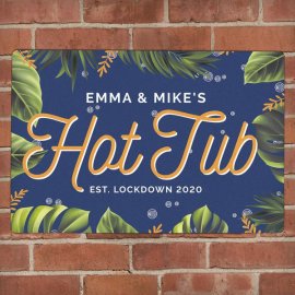 (image for) Personalised Hot Tub Metal Sign