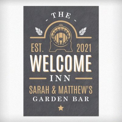 (image for) Personalised The Welcome Inn Metal Sign